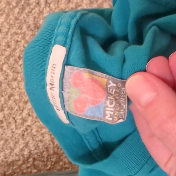 Teal Graphic T-Shirt with Hummingbird and Flowers - Picture 11 of 11